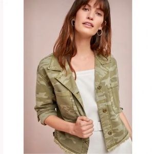 Anthropologie Sanctuary Camo/Camouflage Cropped Jacket XSP
